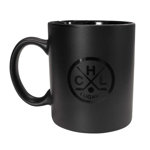 HC Lugano Tasse schwarz glossy