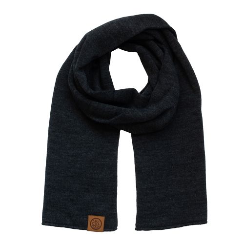 HC Lugano Schal gestrickt grau